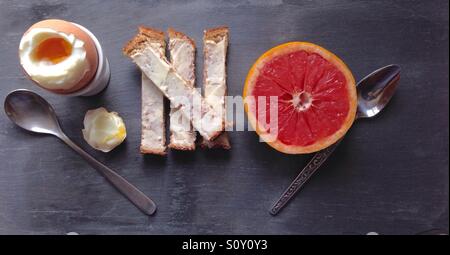 Le petit-déjeuner sur un état Banque D'Images