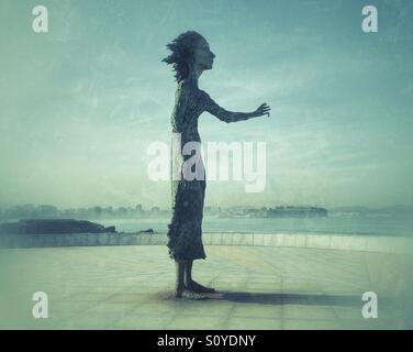 Sculpture de Gijon, Asturies - Espagne Banque D'Images