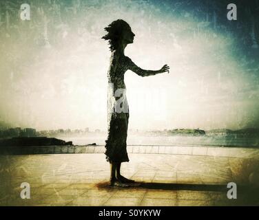 Sculpture de Gijon, Asturies - Espagne Banque D'Images