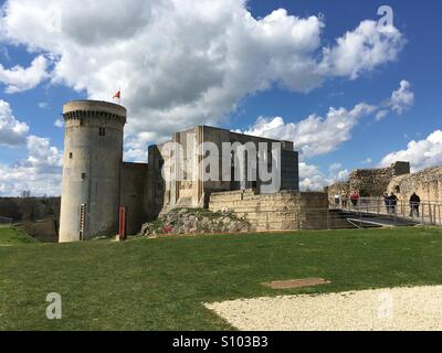 Château de Falaise de naissance de Guillaume le Conquérant. Banque D'Images