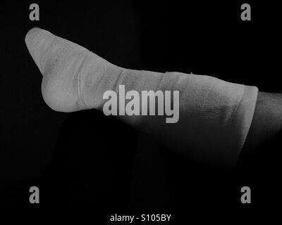 Comment traiter une rupture partielle du tendon d'Achille Banque D'Images