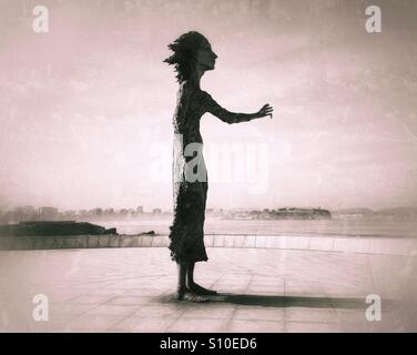 Sculpture de Gijon, Asturies - Espagne Banque D'Images