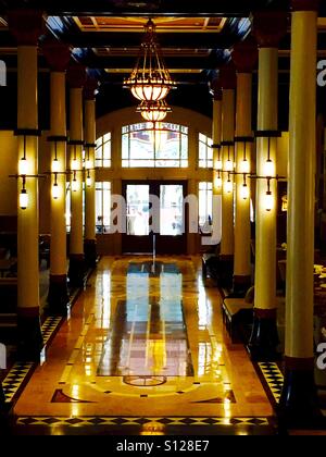 Le hall de l'hôtel The Driskill Austin, Texas Banque D'Images