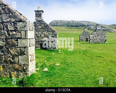 Pignons, Vatersay, Outer Hebrides Banque D'Images