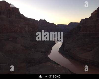 Grand Canyon au coucher du soleil Banque D'Images