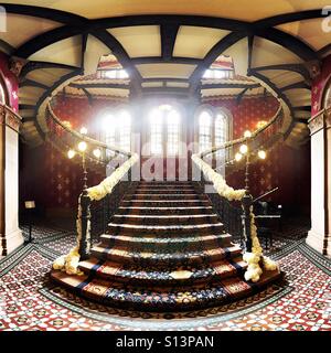 St Pancras renaissance hotel grand escalier Banque D'Images