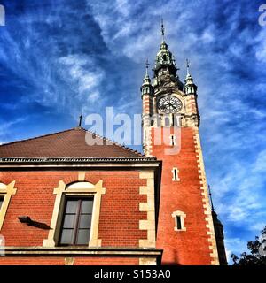 Gare principale de la ville de Gdansk, Pologne Banque D'Images