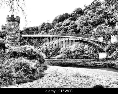 Le pont Thomas Telford à Craigellachie, région de Grampian, en Écosse. Banque D'Images