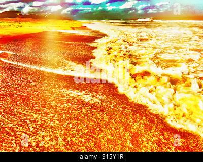 La plage de Ponte Vedra Beach, Floride, USA. Banque D'Images