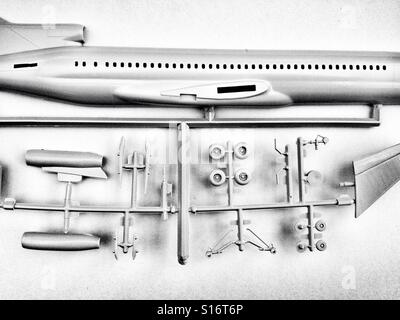 Airfix 1:144 Boeing 727 avion échelle Modèle pièces Banque D'Images