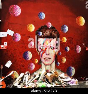 Brixton fresque de Bowie Banque D'Images