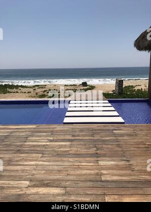 Puerto Escondido, Oaxaca au Mexique. Belle vue sur l'océan Banque D'Images