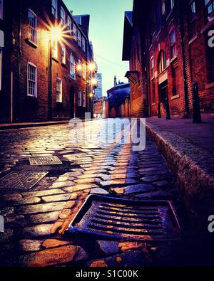 Dock Street, Leeds, West Yorkshire, Royaume-Uni. Banque D'Images