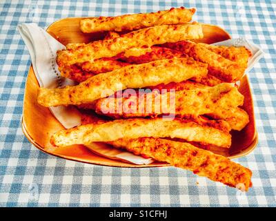 Pailles au fromage fait maison Banque D'Images