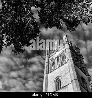 Tour sur Oxford Magdalen College's High Street Banque D'Images