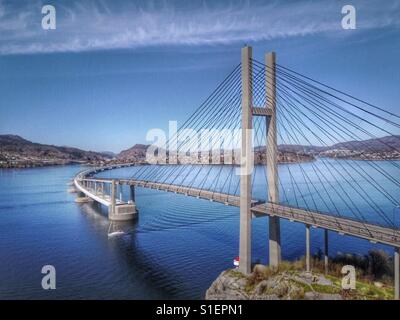 Pont du Hordaland, Bergen, Norvège. Banque D'Images