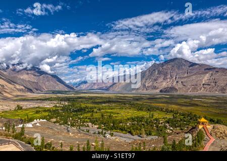 Diskit, Nubra Valley, Ladakh, Inde. Banque D'Images