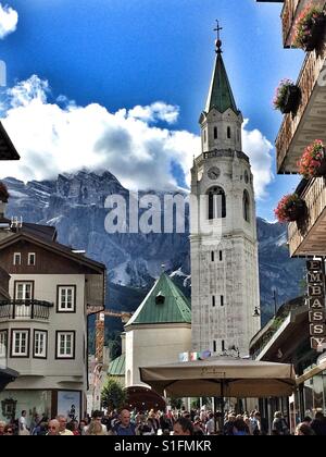 Cortina d'Ampezzo, Italie Banque D'Images