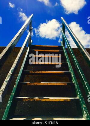 Escaliers remontant Banque D'Images