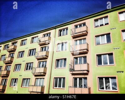 Appartements en lotissement, Teplice, République Tchèque Banque D'Images