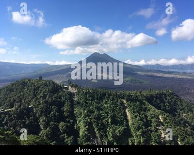 Mont Batur, Bali Banque D'Images