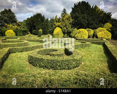 Jardins formels à Elvaston Castle Country Park, Derby, Derbyshire Banque D'Images