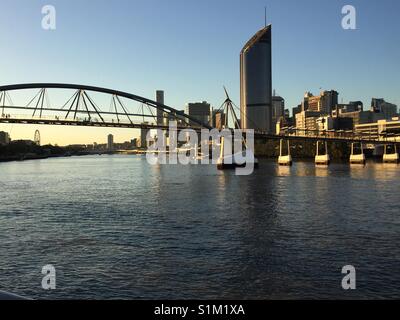 Ville de Brisbane, Brisbane River Bridge, de bonne volonté, Banque D'Images