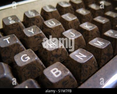 Les touches du clavier de l'ordinateur Vintage Banque D'Images