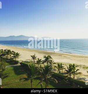 Une plage de Da nang, Vietnam Banque D'Images