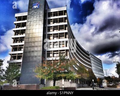 Des bureaux d'assurance AxA, Ipswich, Suffolk, UK. Banque D'Images