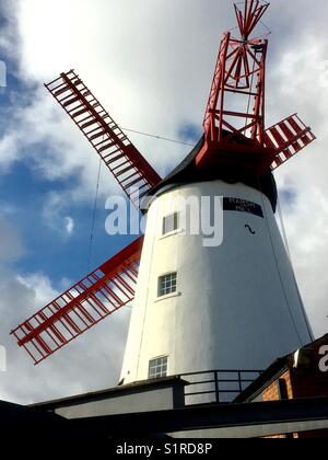 Le moulin historique du 18ème siècle dans la région de Thornton, Lancashire Banque D'Images