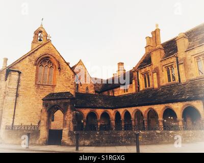 St John's, à l'aube, hospices, Sherborne Dorset, Angleterre Banque D'Images