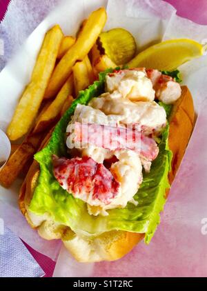 Maine Lobster roll Banque D'Images