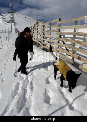 Vale Nevado, Chili Banque D'Images