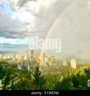 La terre de rainbow Banque D'Images