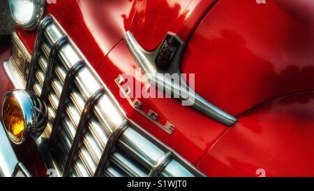 Classic car grill Banque D'Images