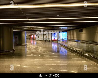 Moscou, Russie- Février 01, 2018 : l'intérieur de l'aéroport de Vnukovo Banque D'Images