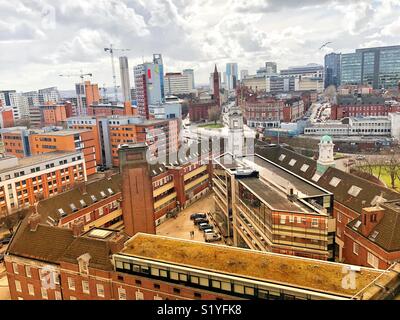 Vue de l'ancienne caserne, Birmingham Banque D'Images