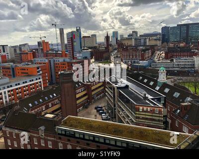 Vue de l'ancienne caserne, Birmingham Banque D'Images