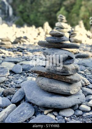 Dans la nature des roches d'empilage Banque D'Images