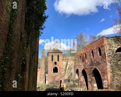 Maison du moteur, les hauts fourneaux, Blists Hill, site du patrimoine mondial de l'Ironbridge, Shropshire, Angleterre Banque D'Images