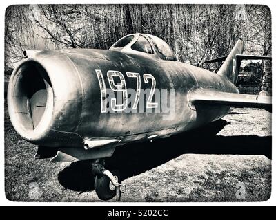 Mig-15 chasseur soviétique de la guerre froide Banque D'Images