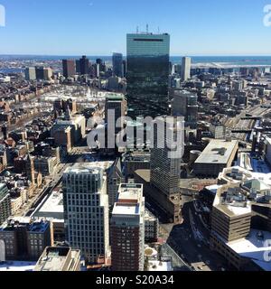 Une vue de l'Observatoire Skywalk, Prudential Center, Boston, Massachusetts, United States Banque D'Images