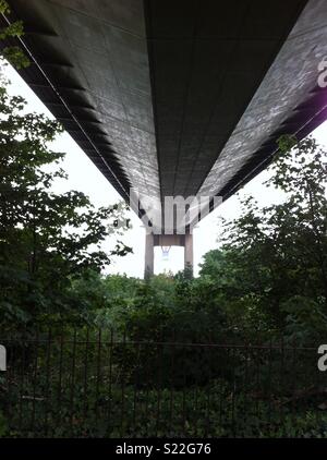 Sous le pont Humber Banque D'Images