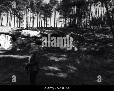 St Cuthberts cave Banque D'Images