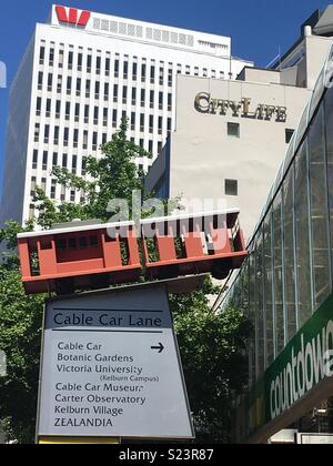 Cable car lane Wellington New Zealand Banque D'Images