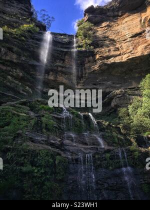 Bridal Veil Falls, parc national de Blue Mountains, NSW, Australie Banque D'Images