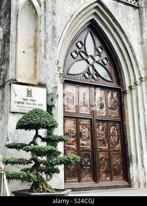 Cathédrale Saint-joseph, Hanoi, Vietnam Banque D'Images