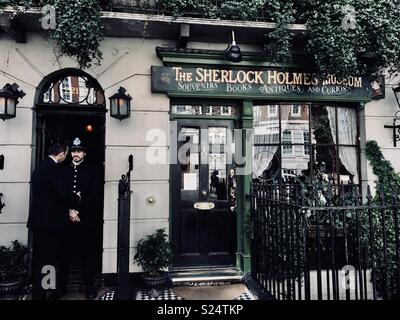 Sherlock Holmes Museum de Londres Banque D'Images