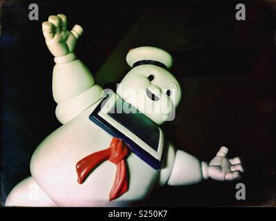 Bibendum Chamallow du film Ghostbusters, jouet original de façon spectaculaire. Banque D'Images